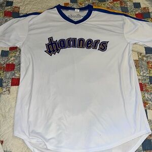 Seattle Mariners retro shirt Alaska Airlines